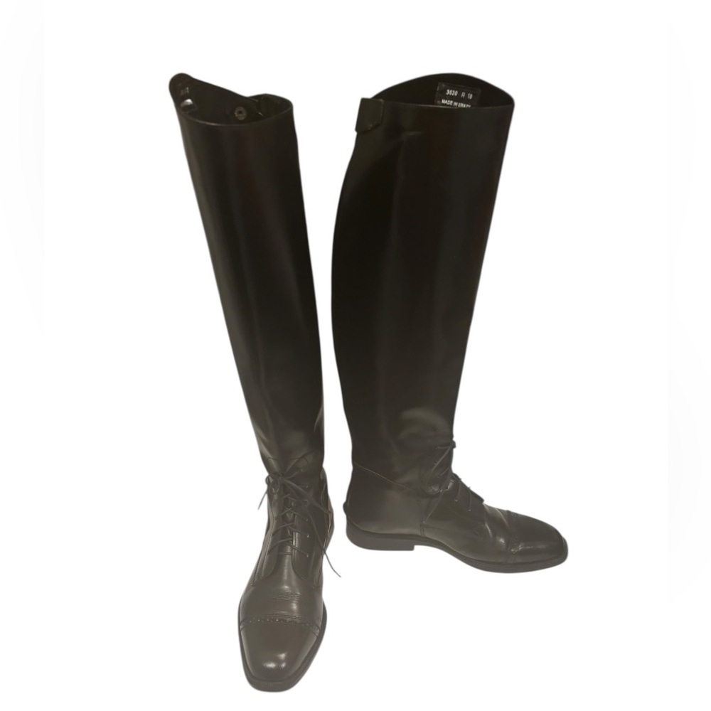 Black equestrian boot Tuffrider Leather size10